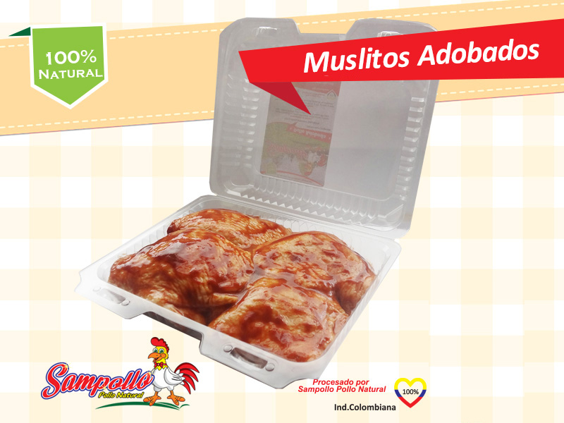 Disfruta 4 Muslitos de Pollo adobados en nuestra deliciosa salsa BBQ y prepáralos en solo 15 minutos.<br>
                         Peso Neto del Producto (800grs - 950grs) aprox.<br> 
                         