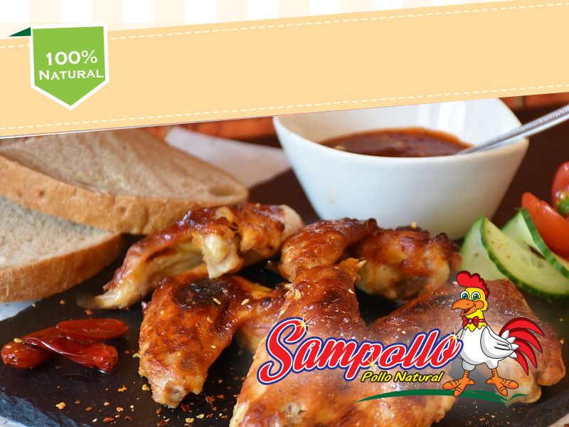 SAMPOLLO 100% NATURAL SIN HORMONAS Y SIN MARINAR<br>
                         La salud de tu familia es importante, por eso SAMPOLLO te ofrece pollo SIN ALTERACIONES con alto valor nutricional.<br>
                         